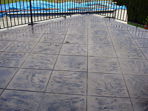Flexcment Stamped Concrete Deck