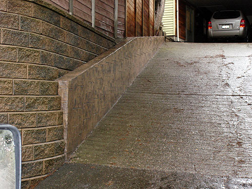 Flexcment Stamped Concrete Wall