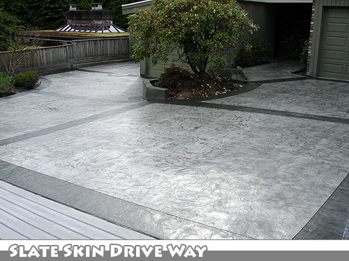 Stamped Concrete Driveway