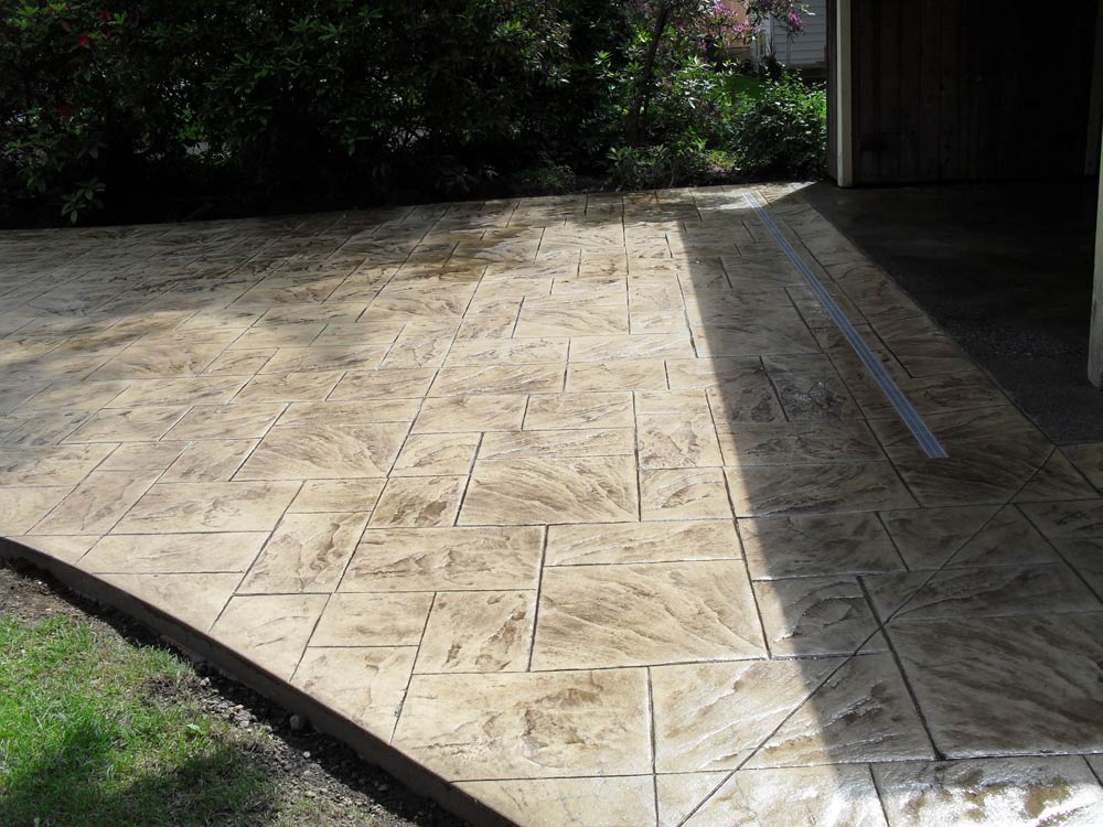 Stamped Concrete Driveway