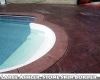 Large Ashler with Stone Skin Border Stamped Concrete Pool